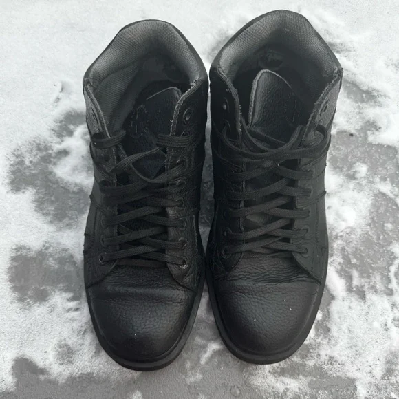 Dr. Martens Harris Black Leather Sneakers Size 10 - Picture 5 of 16